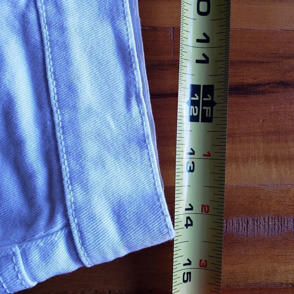 O2 Denim White Jean Shorts Size L - Picture 7 of 9